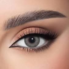 Gold daily contact lenses, khaki, size 45