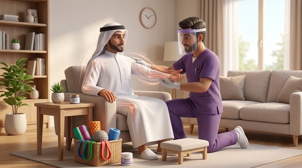باقة ٦ جلسات علاج طبيعي منزلي ٣٠ دقيقة مع أخصائي إكلينيكي/أوستيوباث