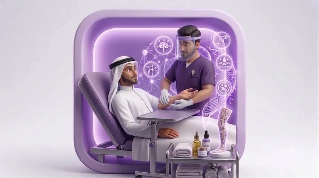 باقة ٦ جلسات علاج لمفاوي ٣٠ دقيقة مع أخصائي أول