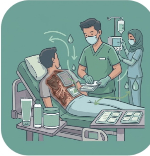 ضماد حرق الظهر كامل الدرجه الرابعه