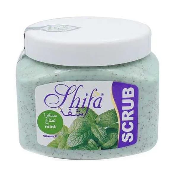 Shifa Face and Body Scrub, Mint, 500ml
