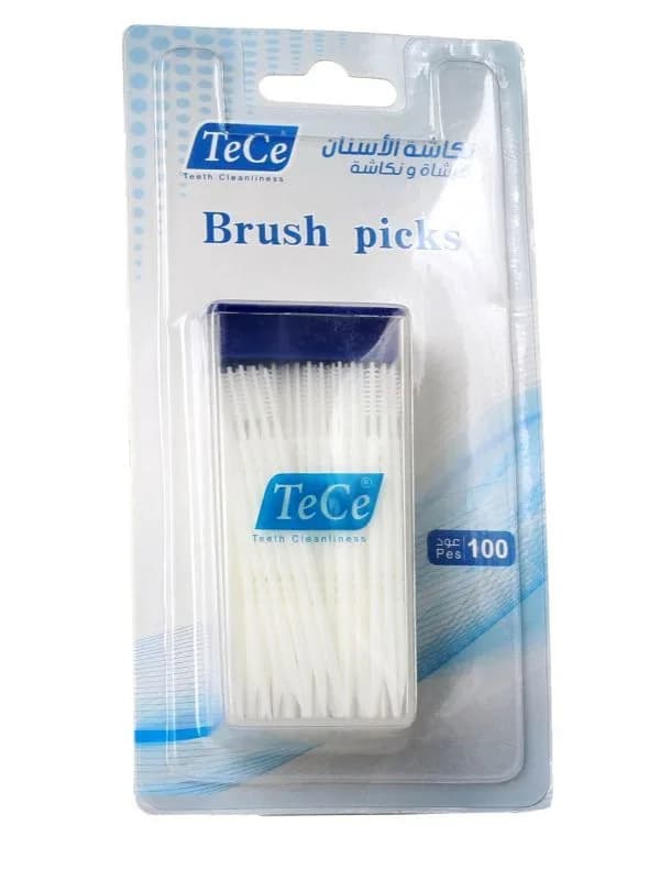 خيط تنظيف الأسنان TC مع فرشاة، 100 قرص