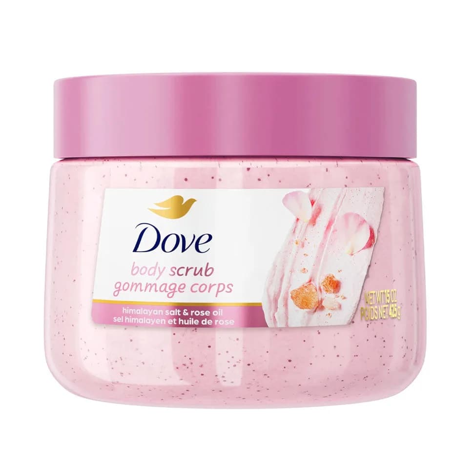 Dove Body Scrub with Himalayan Salt and Rose Oil 425g