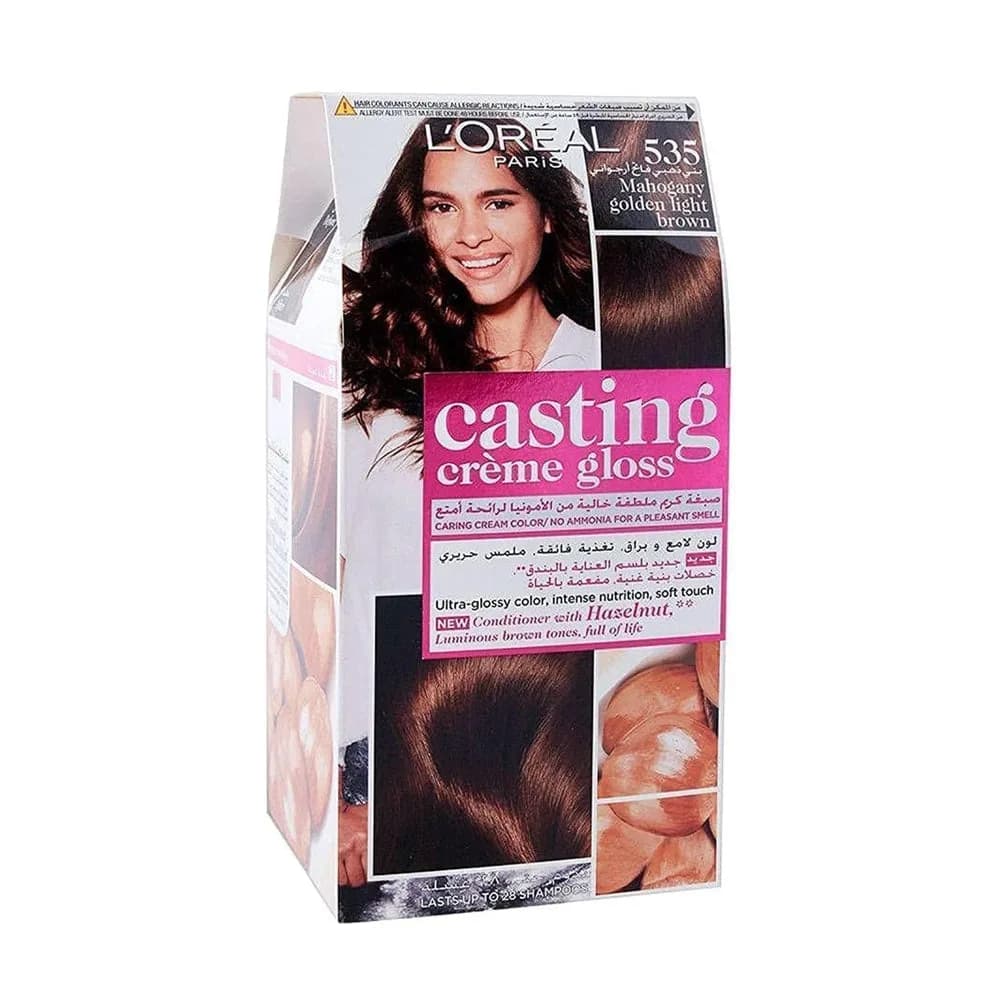 L'Oréal Casting Hair Color 535 Light Golden Brown Purple