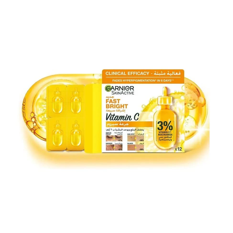 Garnier 3% Vitamin C Niacinamide Ampoules 1.5ml x 12 pieces