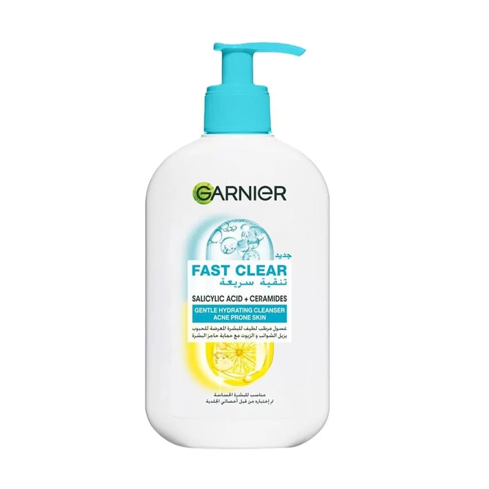 Garnier Skin Active Facial Wash, Rapid Purifying for Acne-Prone Skin with Vitamin C, 250ml