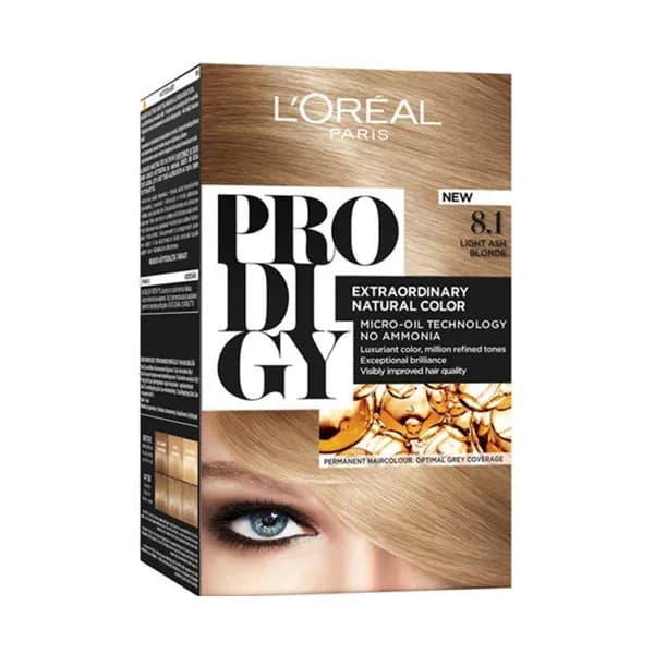 L'Oréal Prodigy Light Ash Blonde Hair Color 8.1