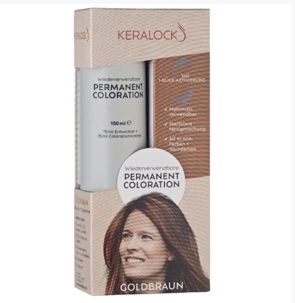 Kialok Permint Hair Dye, Golden Brown - 150ml