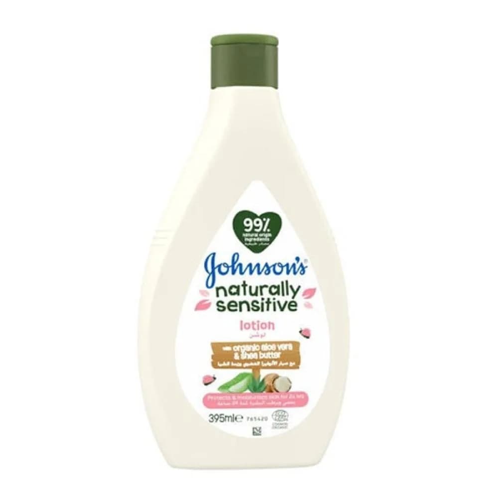 Lotion With Organic Aloe Vera And Shea Butter By Johnson's - 395ml