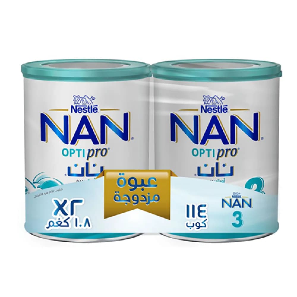 Nan Opti Pro Infant Milk No. (3) 1800 x 2g Twin Pack