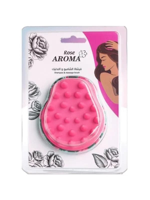 Rose Aroma - Shampoo and Massage Brush 4761 (Random Color)