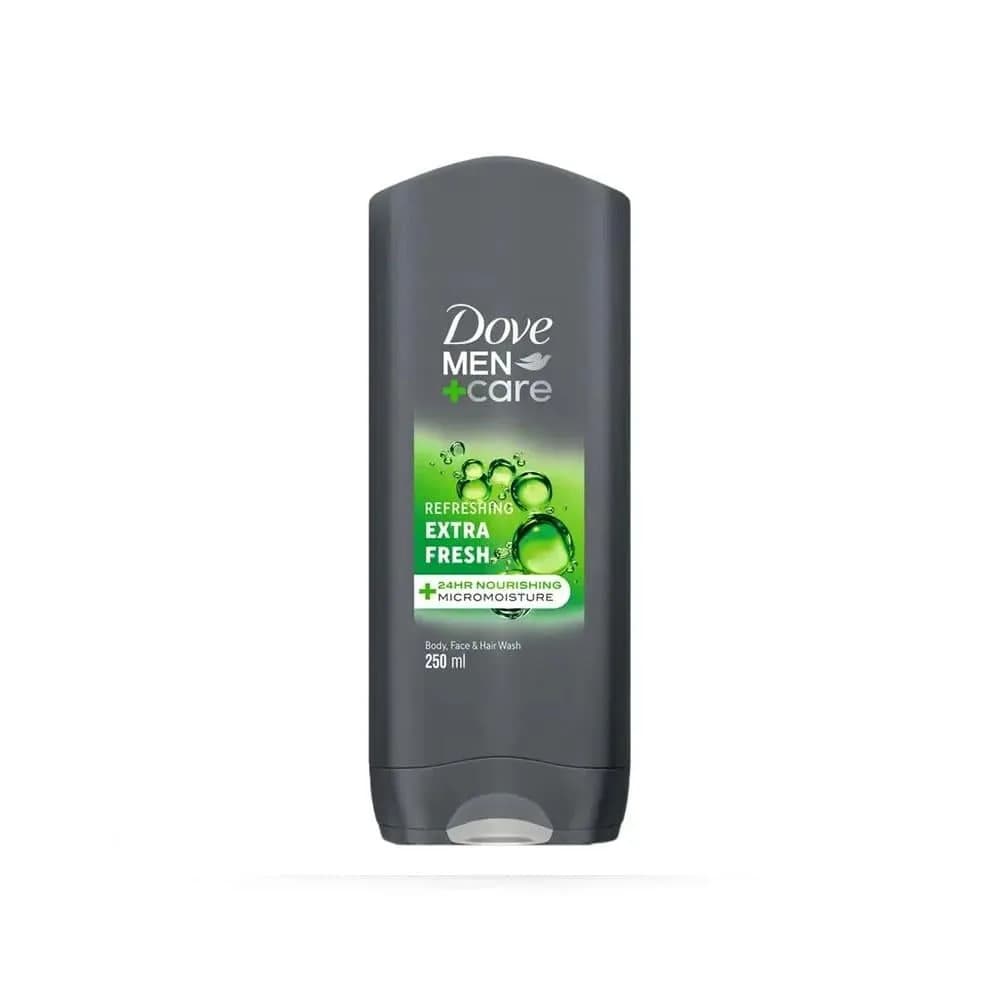 Dove Men's Care 3-in-1 Wash for Body, Face & Hair Extra Fresh - 250ml