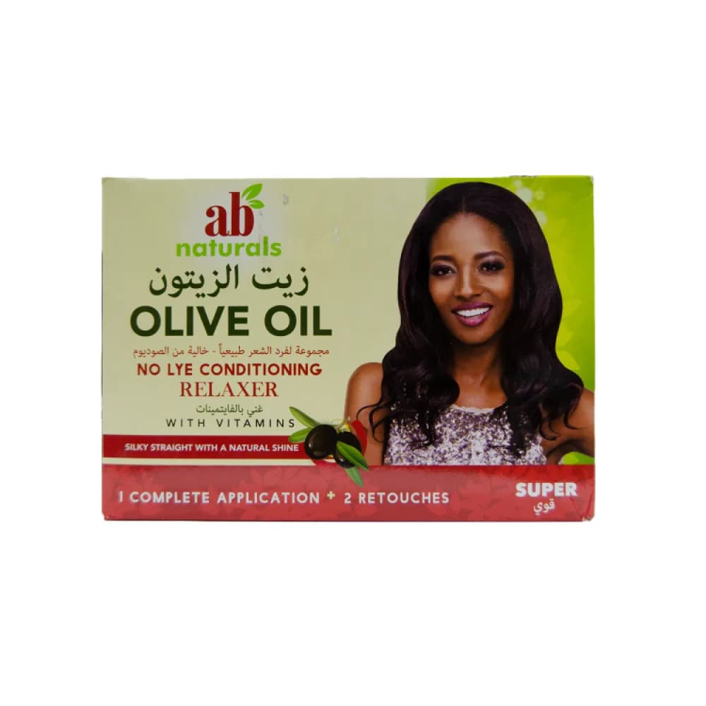 Strong Sodium-Free Olive Oil Natural Hair Straightening Kit from AB Naturals