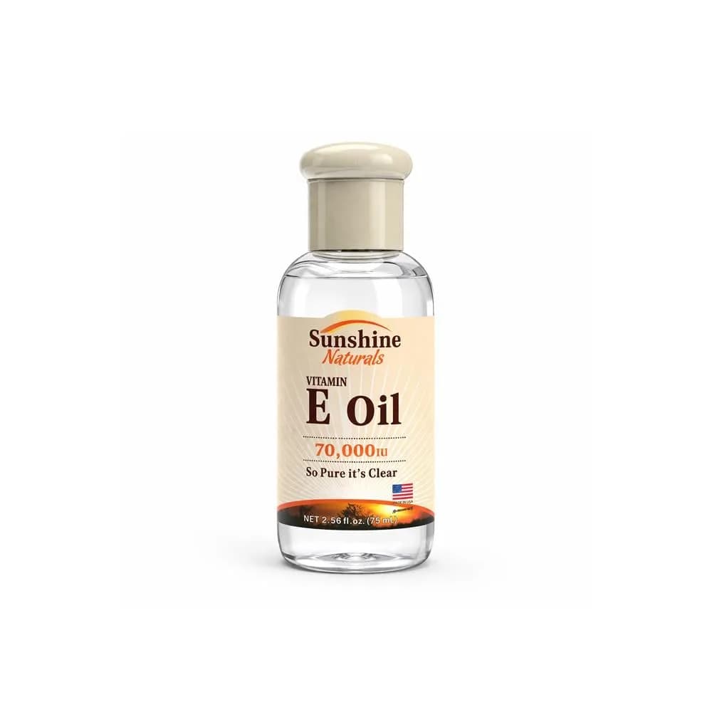Sunshine Naturals Pure Vitamin E Skin Care Oil 70,000 IU - 75 ml