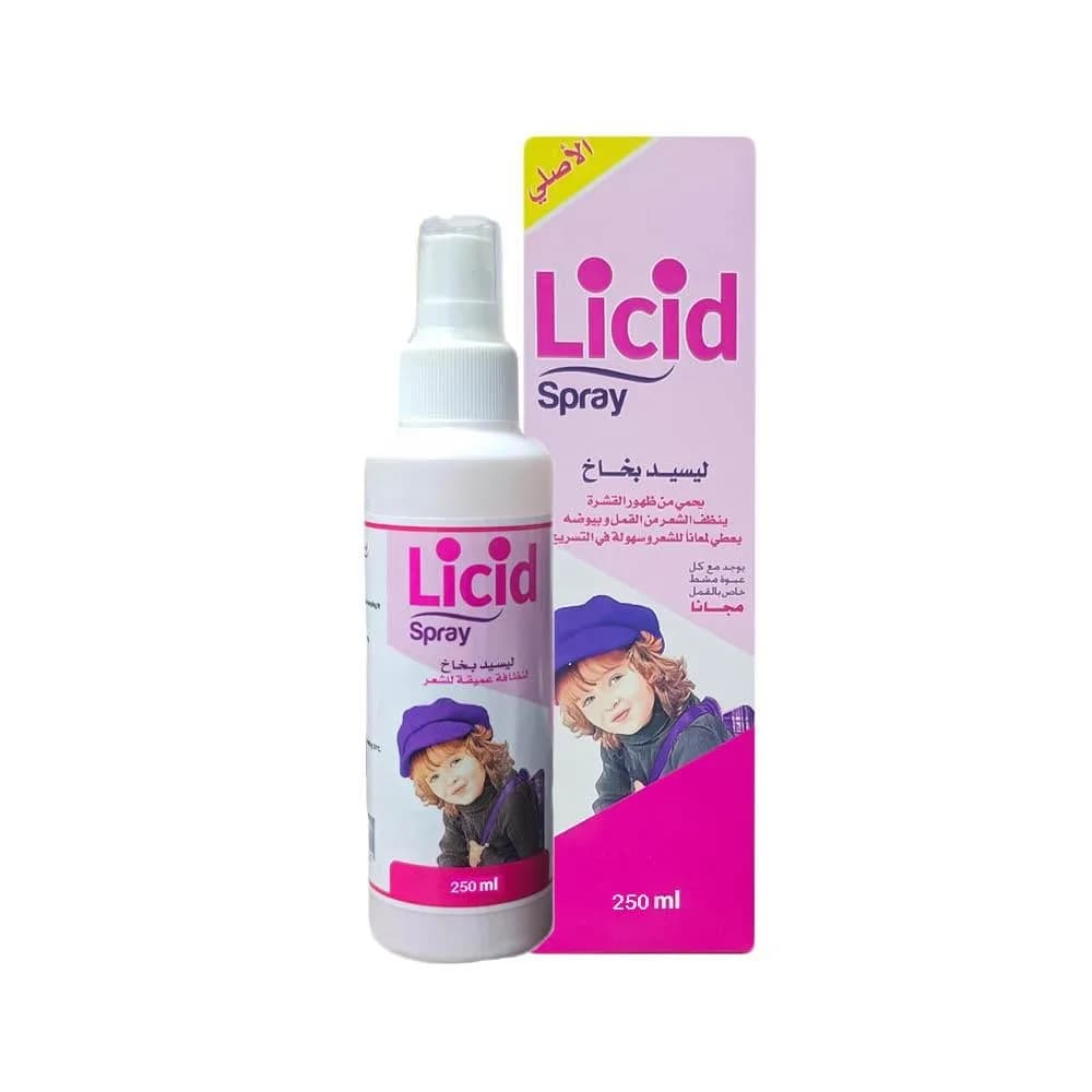 Lice and Dandruff Eliminating Spray with Comb - 250ml