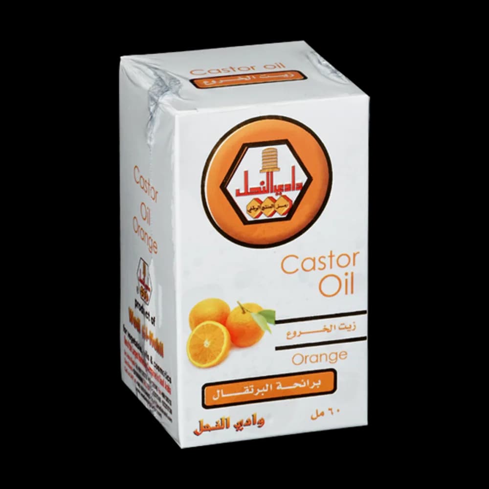 Wadi Al Nahal Castor Oil with Orange Scent 60ml