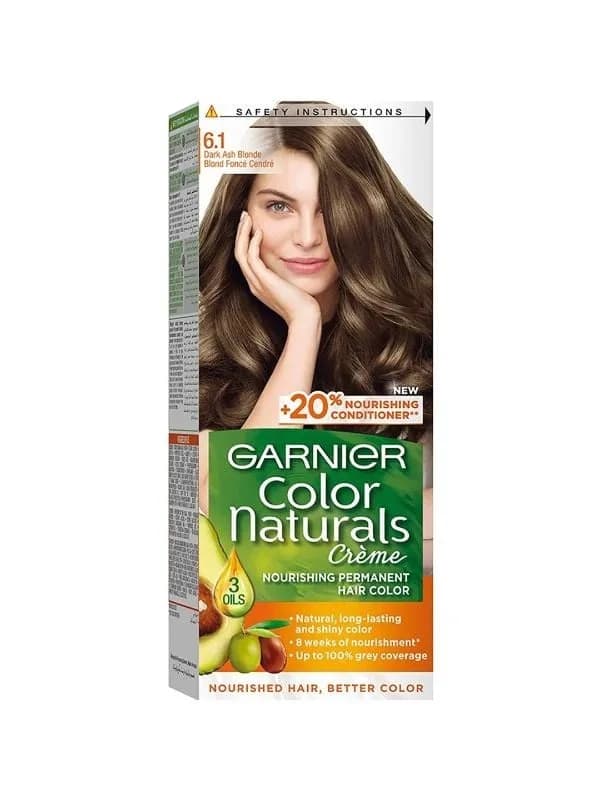 Garnier Color Naturals Permanent Nourishing Hair Color - Shade 6.1 Dark Ash Blonde