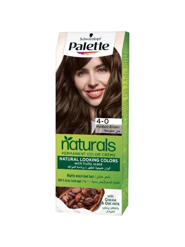 Palette Permanent Hair Color - Medium Brown 4-0 - 50ml