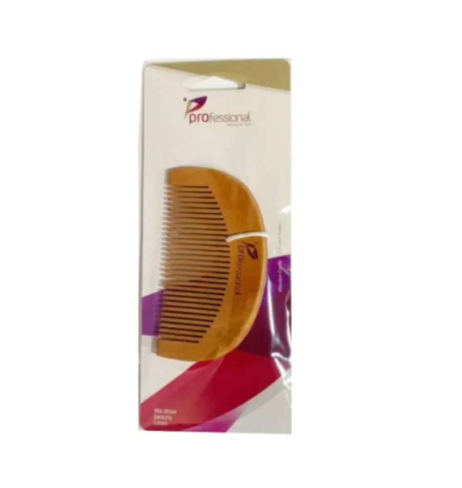 Professional wooden comb for detangling hair
