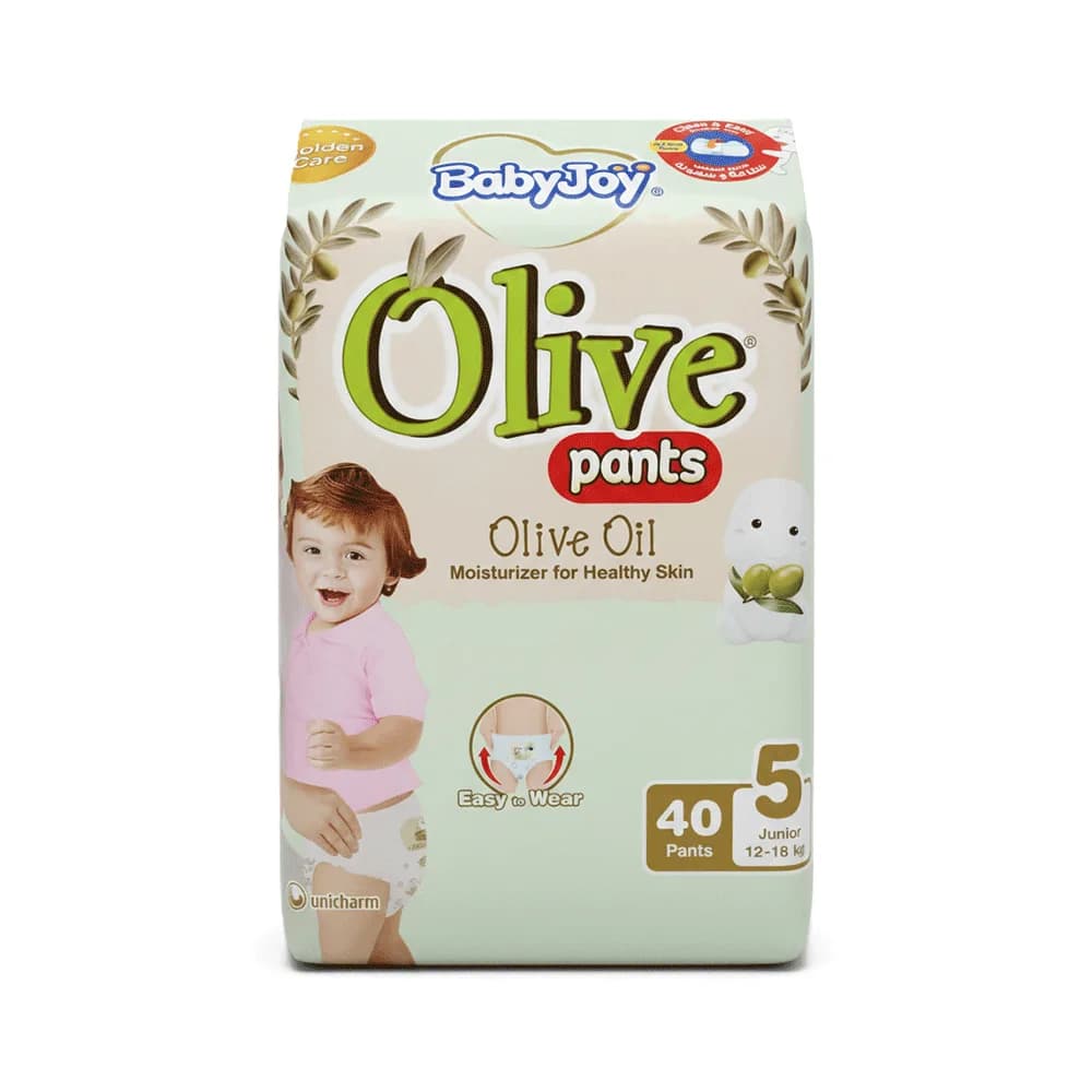 Baby Joy Olive Oil Pull-Up Diapers Size 5 Junior - 40 Diapers