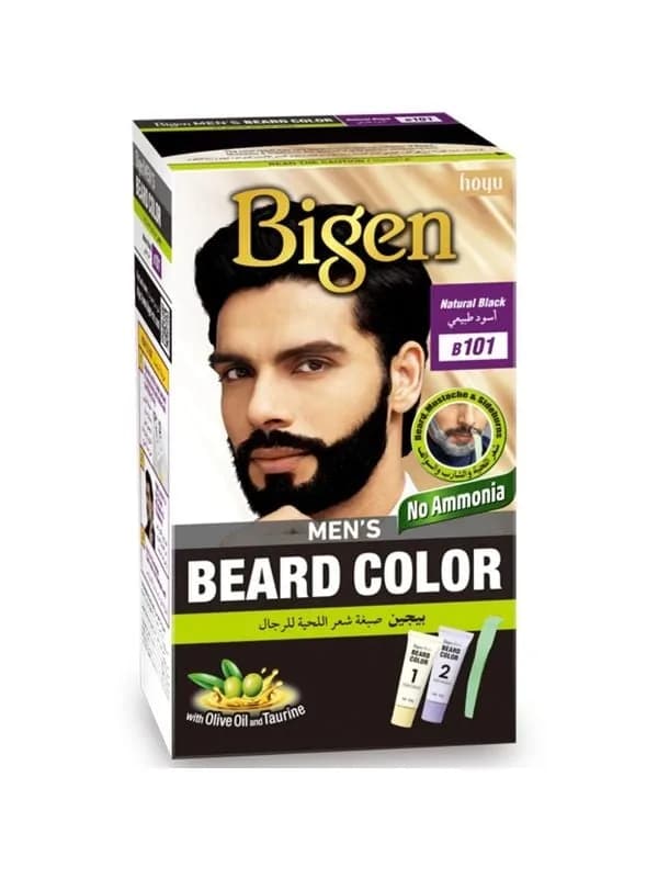 Bigen Men's Beard Hair Dye - Natural Black B101