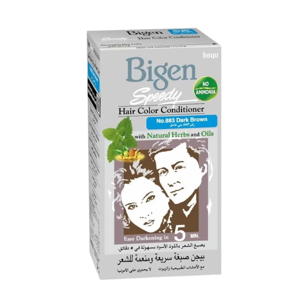 Bigen Speedy Fast Hair Dye & Smoother 883 Dark Brown