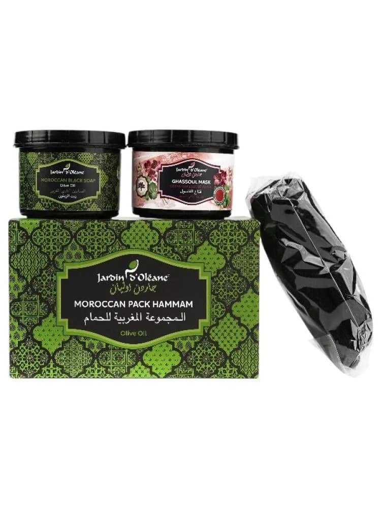 Jardin Oleane - Moroccan Bath Set with Olive Oil