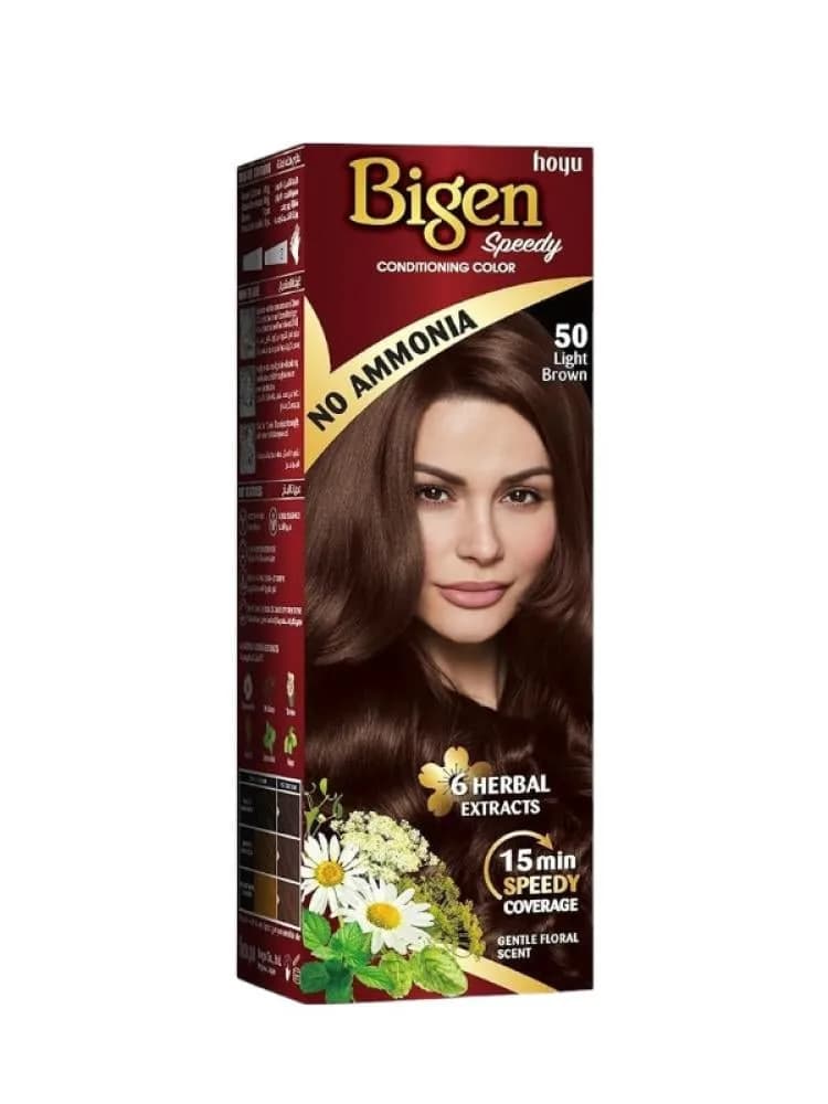 Bigen Rapid Ammonia-Free Hair Dye No. 50 | Light Brown - 40g