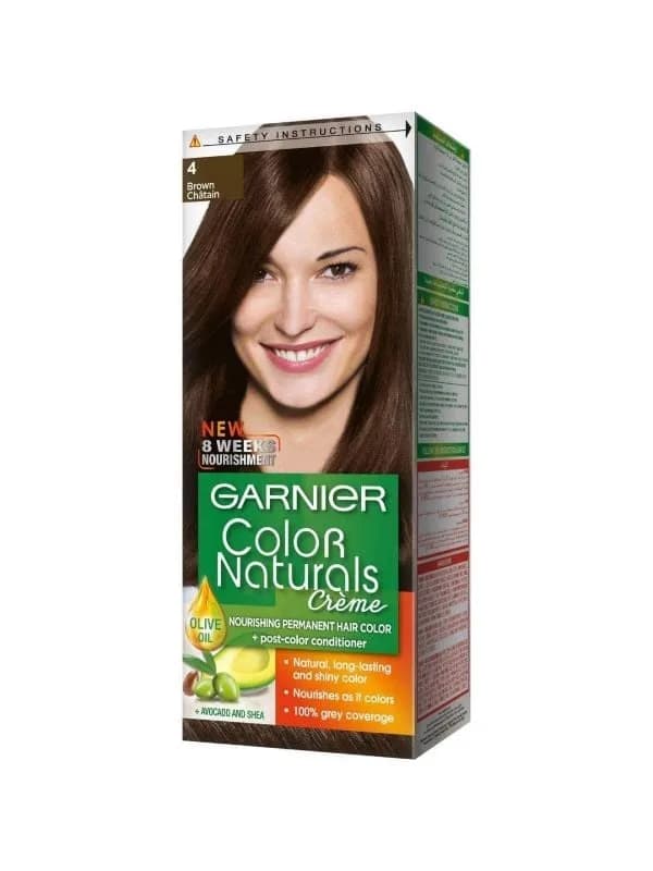 Garnier Color Naturals Permanent Nourishing Hair Color - Shade 4 Brown