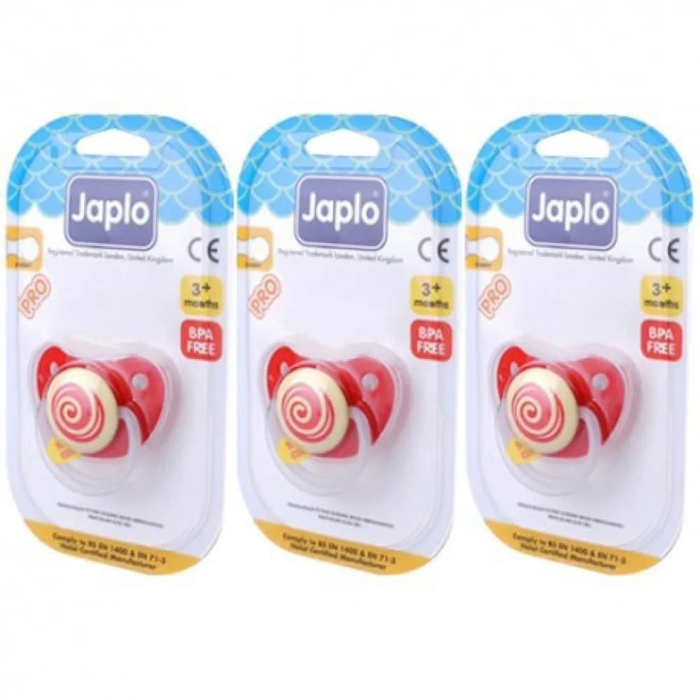 Jaflo Baby Pacifier with Cover, Age 3 Months + Model PR27