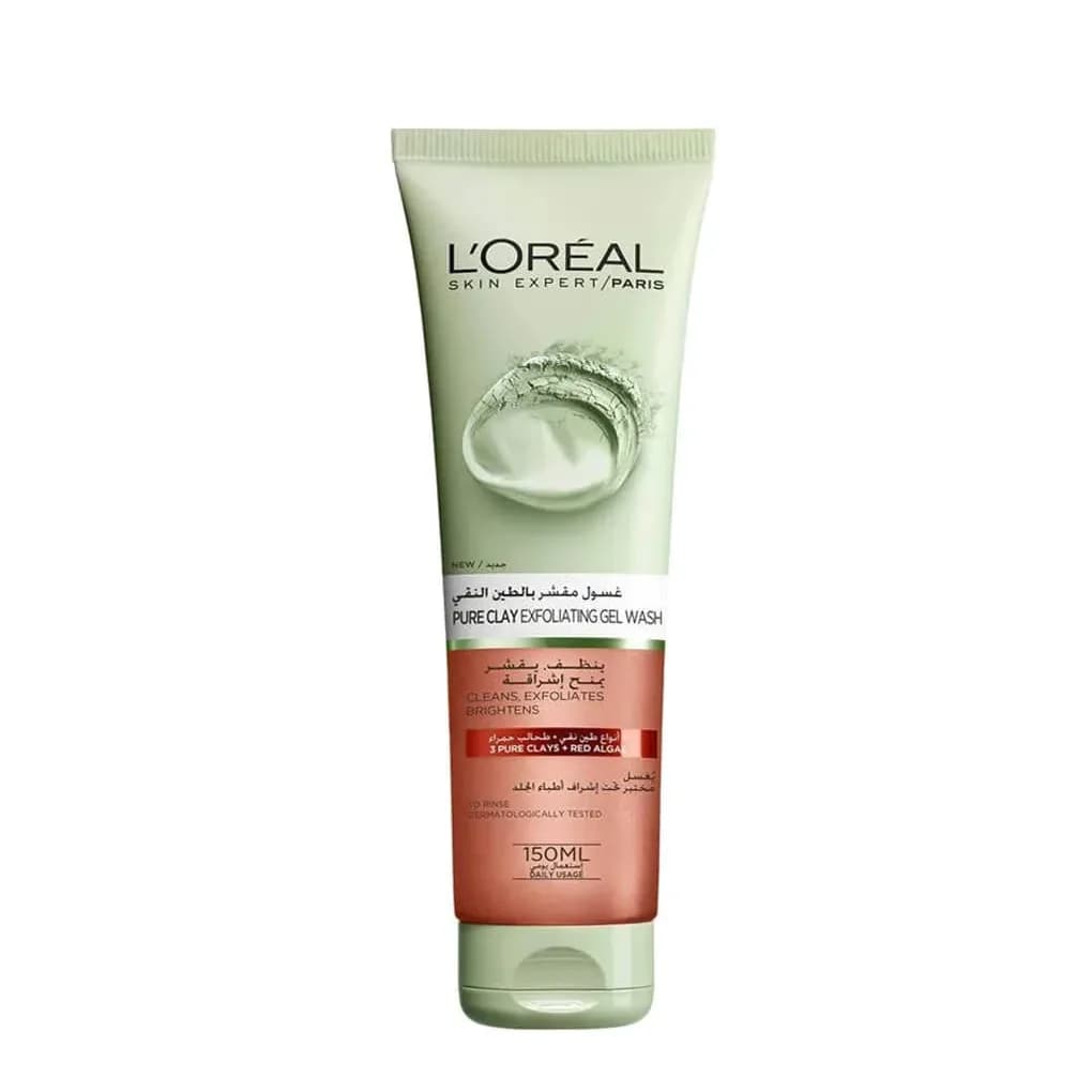 L'Oreal Skin Expert Pure Clay Exfoliating Gel Wash 150 ml