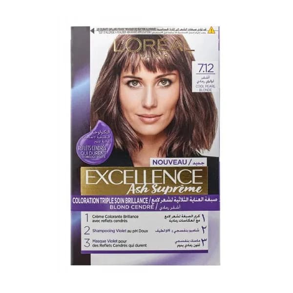 L'Oréal X-Lance Triple Care Shiny Hair, Pearl Ash Blonde 7.12