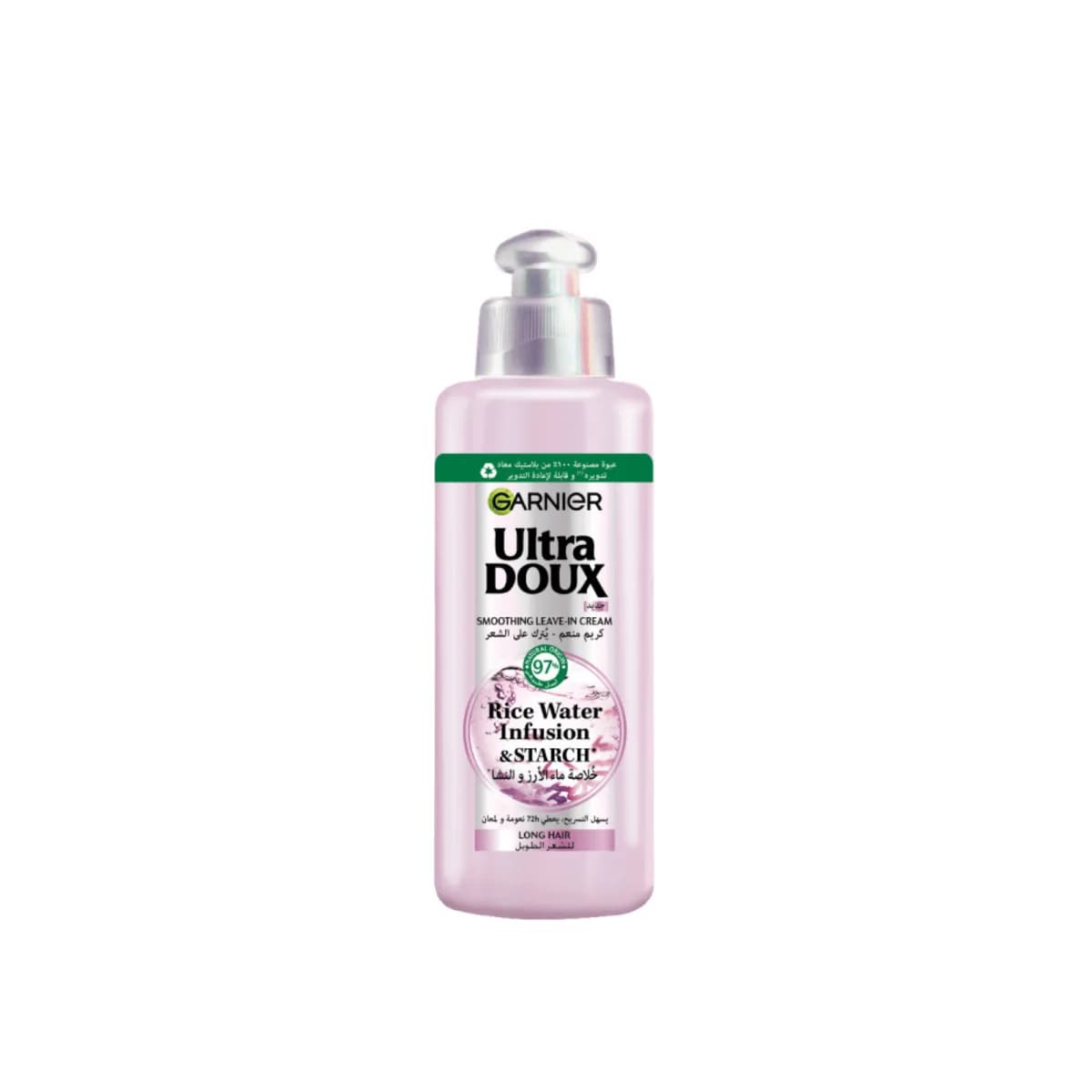 Garnier Ultra Doux Cream with Rice Water and Starch Extract Leave-In Hair Treatment - 200ml
