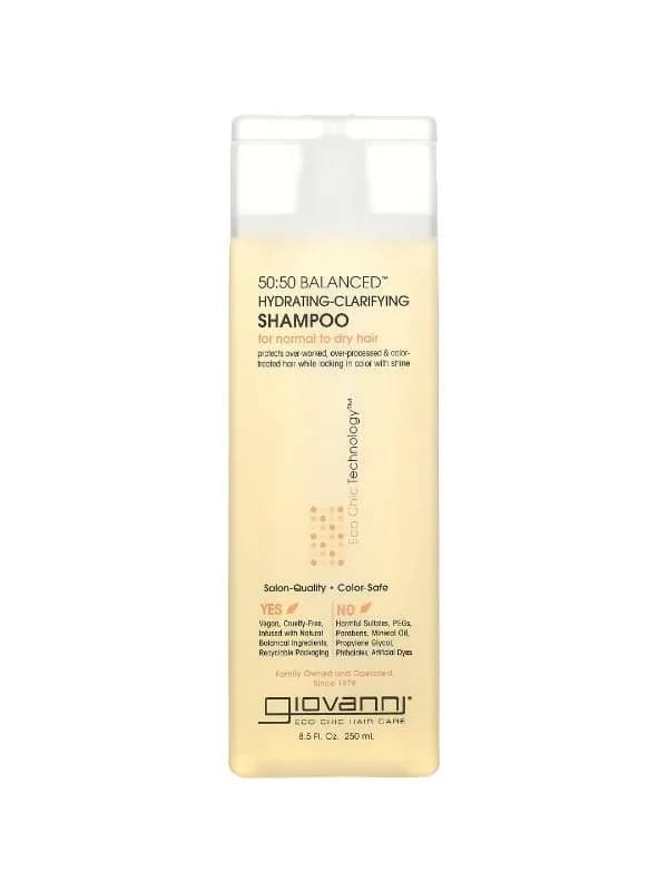 Giovanni - 50:50 Moisturizing and Purifying Shampoo for Normal to Dry Hair, 250ml