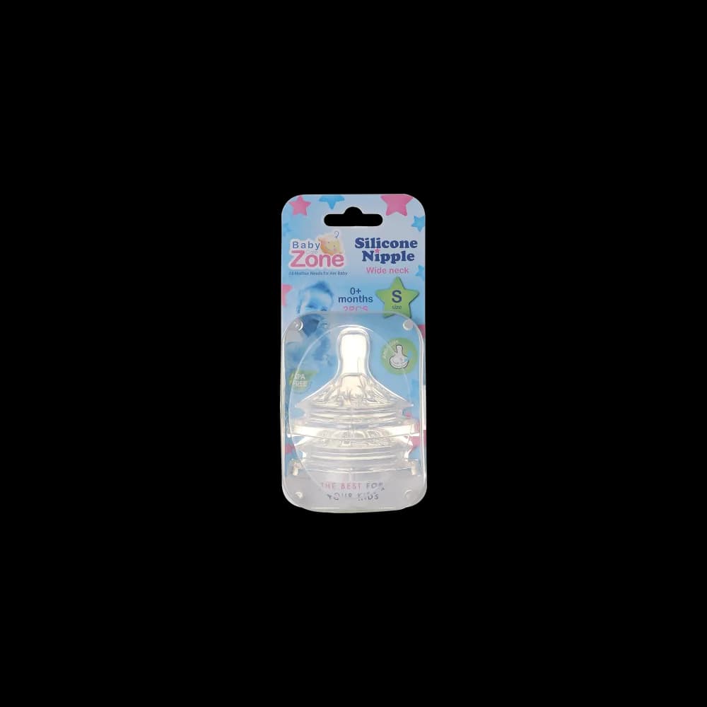 Baby Zone Silicone Nipple Pack of 2 Pieces, Size L