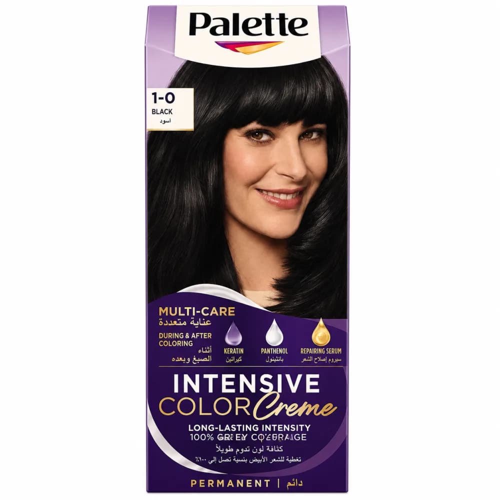 ICC 1-0 Black Cream Hair Color Palette