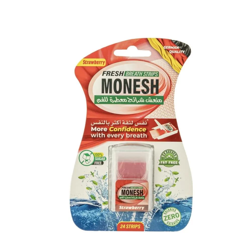 منعش شرائح معطرة للفم نكهه الفروالة NEW