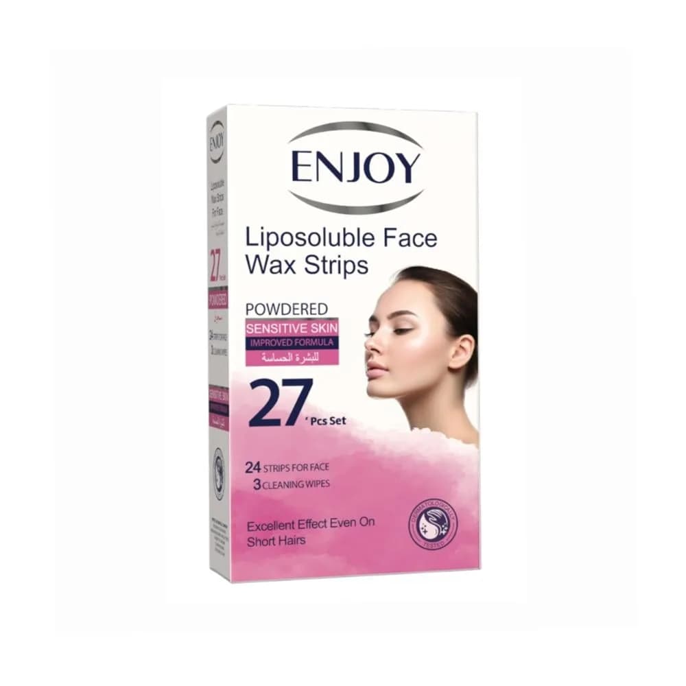 Enjoy Facial Wax Strips for Sensitive Skin - 27 Strips