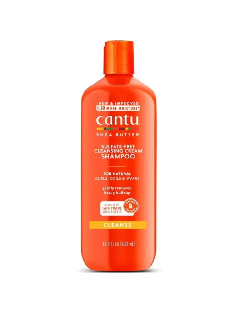 Cantu - Creamy Cleansing Shampoo with Shea Butter for Normal Hair, Sulfate-Free, 400ml