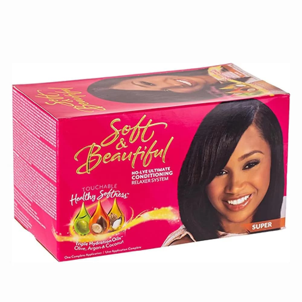 Soft & Beautiful Hair Straightening Cream Set