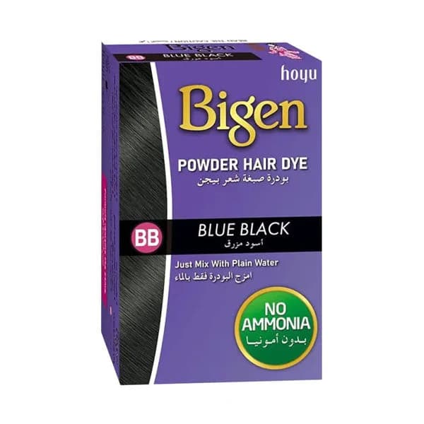BB powder hair dye bluish black 6g from Bigen