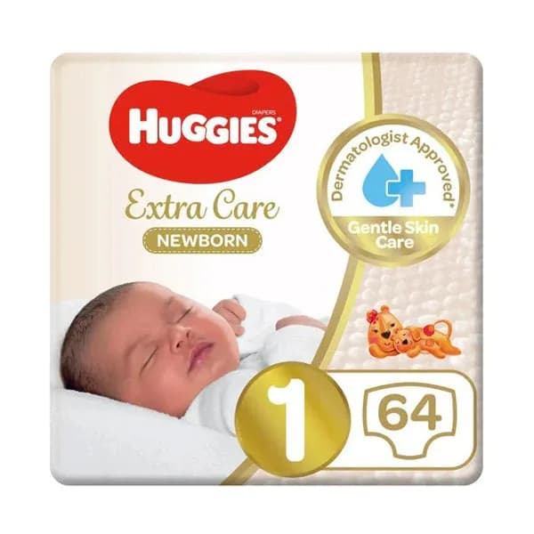 Huggies Size (1) 2-5 kg Jumbo Pack 64 Diapers