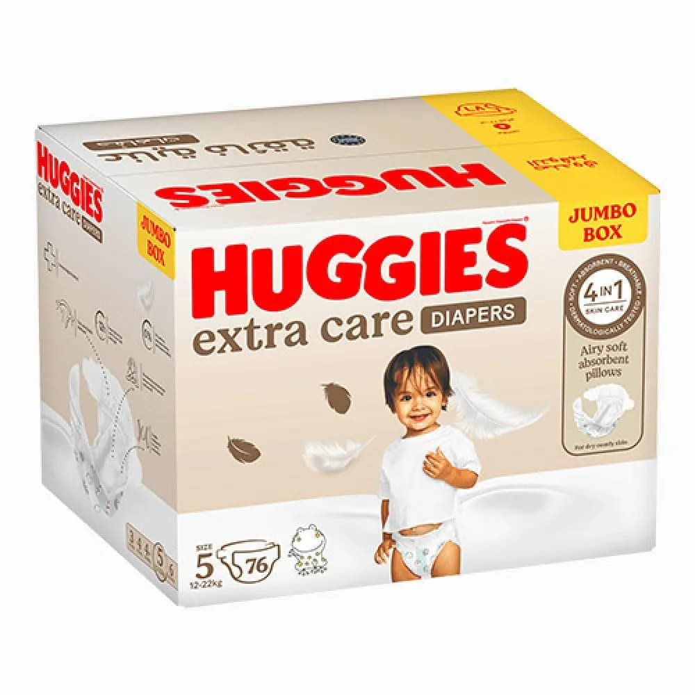 Huggies Ultra Care Diapers Size 5 - 76 Diapers