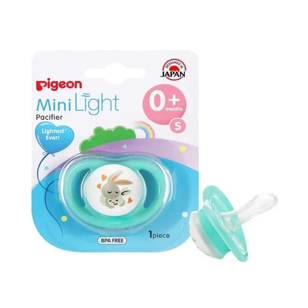 Pigeon Mini Light Pacifier, Small Rabbit, 0+ Months