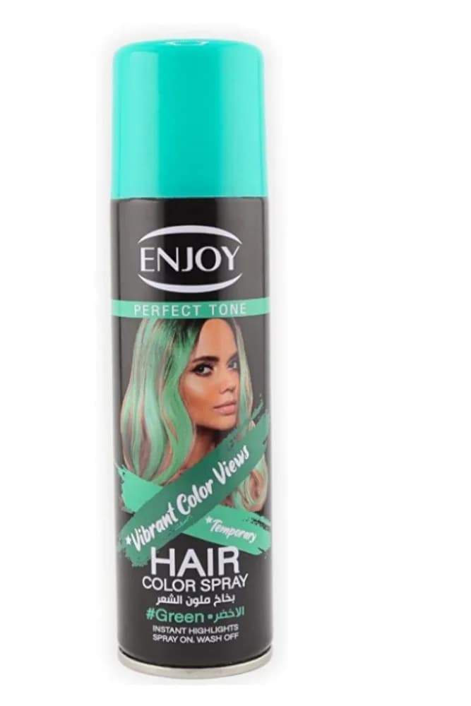 Enjoy Perfect Tone Temporary Hair Color Spray Green 150ml