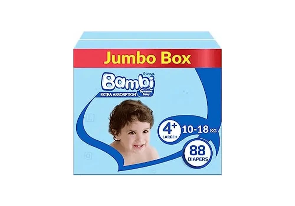 Bambi Jumbo Box No. 4+ Pack of 88 pieces