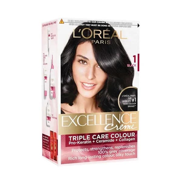 Loreal Excellence black hair dye 1