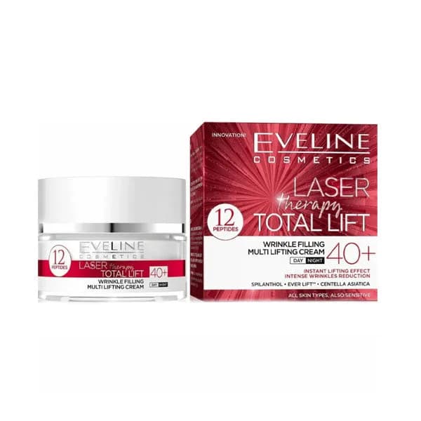 Eveline Laser Therapy Day and Night Cream for tightening and smoothing wrinkles 40+ volume 50 ml