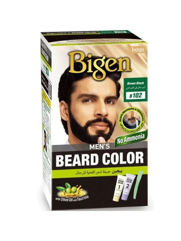 Bigen Men's Beard Hair Dye - Blackish Brown B102