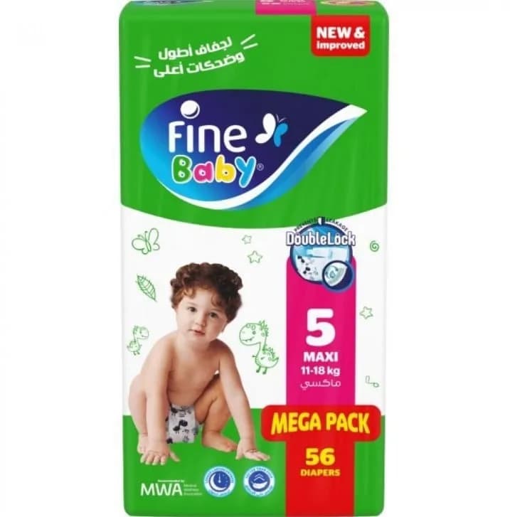Fine Baby Maxi No. 5 / 56 Diapers / 11-18 kg